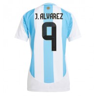 Argentina Julian Alvarez #9 Hemmatröja Kvinnor Copa America 2024 Korta ärmar